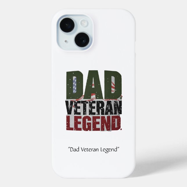 Vater Veteran Legende Case – Lustiges Militär-Gesc (Rückseite)
