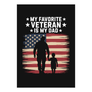 Vater Veteranentag Papa Stolz Fotodruck
