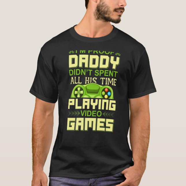 Vater-Videospiele T-Shirt (Vorderseite)