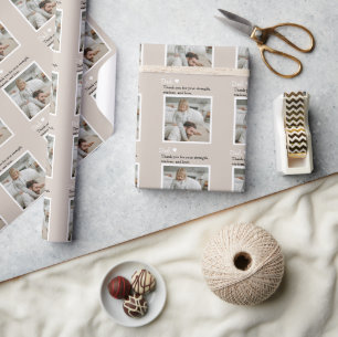 Vater, vielen Dank für - Benutzerdefiniertes Foto  Geschenkpapier