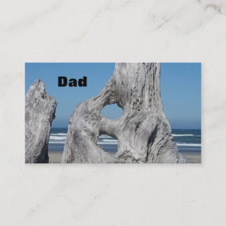 Vater Visitenkarten für Men Ocean Waves Driftwood Telefonnummerkarte