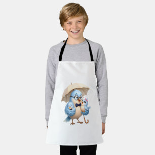 Vater-Vogel-Backaprosch-Geschenk für die Familie Schürze