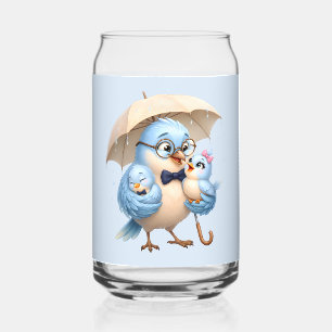 Vater-Vogel-Glas-Trinkgeschirr-Set-Geschenk Dosenglas