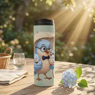 Vater-Vogel-Thermal-Tumbler-Geschenk Thermosbecher