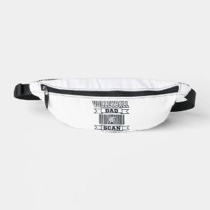 Vater-Volleyball-Scan zur Zahlung Lustiges Shirt-D Bauchtasche