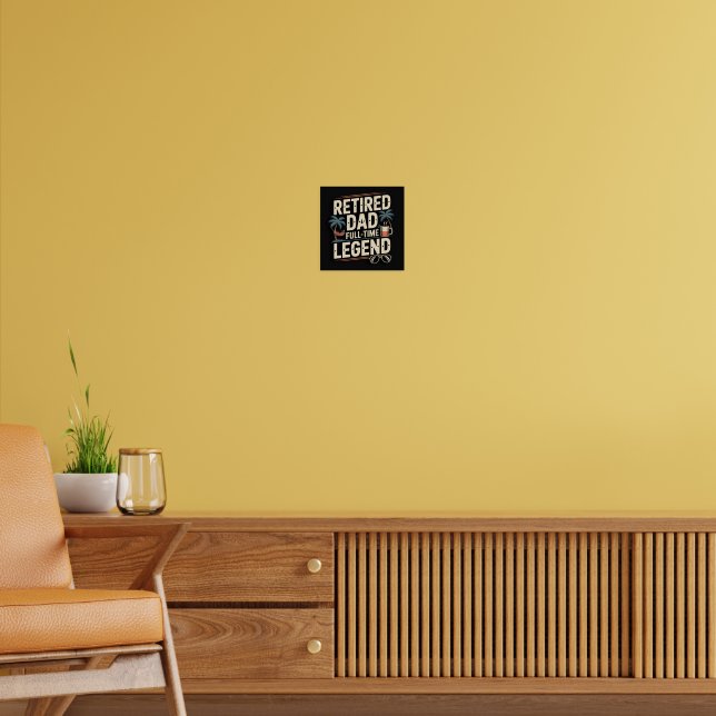Vater - Vollzeit-Legende-Poster | Funny Wall Poster (Wohnzimmer 2)