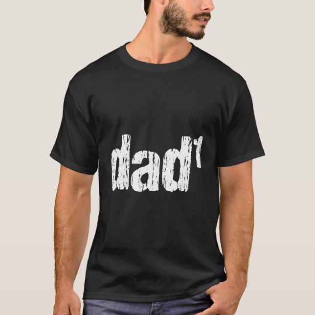 Vater von 1 Tochter Sohn Muttermathematik T-Shirt (Vorderseite)