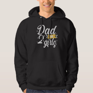 Vater von 2 Girls Vätheru2019er Tag Papa Vater Gra Hoodie