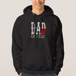 Vater von 2 Jungen 1 Mädchenvater oder Großvater v Hoodie