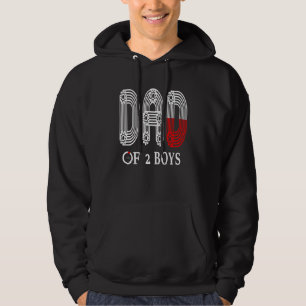 Vater von 2 Jungen Vater oder Großvater von 2 Kind Hoodie