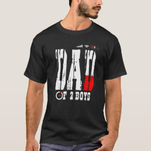 Vater von 2 Jungen Vater oder Großvater von 2 Kind T-Shirt