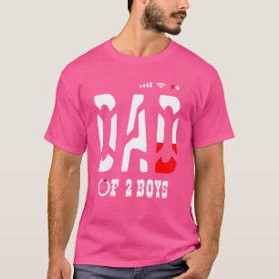 Vater von 2 Jungen Vater oder Großvater von 2 Kind T-Shirt
