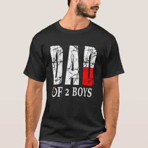 Vater von 2 Jungen Vater oder Großvater von 2 Kind T-Shirt
