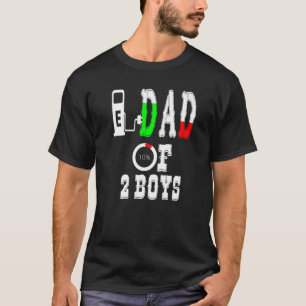 Vater von 2 Jungen Vater oder Großvater von 2 Kind T-Shirt