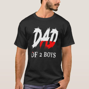 Vater von 2 Jungen Vater oder Großvater von 2 Kind T-Shirt
