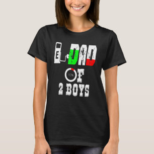 Vater von 2 Jungen Vater oder Großvater von 2 Kind T-Shirt