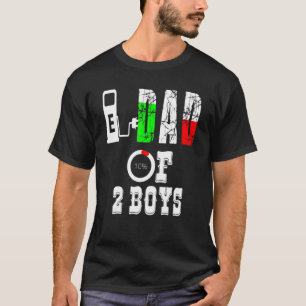Vater von 2 Jungen Vater oder Großvater von 2 Kind T-Shirt