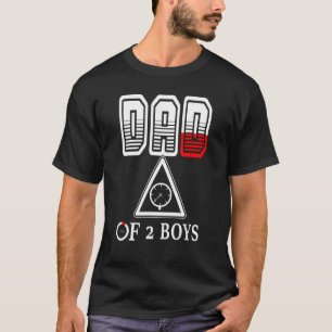 Vater von 2 Jungen Vater oder Großvater von 2 Kind T-Shirt