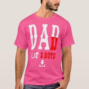 Vater von 2 Jungen Vater oder Großvater von 2 Kind T-Shirt