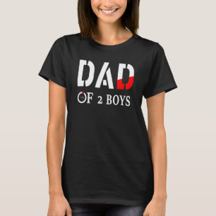 Vater von 2 Jungen Vater oder Großvater von 2 Kind T-Shirt