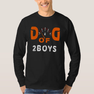 Vater von 2 Jungen Vater oder Großvater von 2 Kind T-Shirt