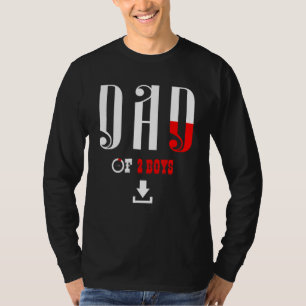Vater von 2 Jungen Vater oder Großvater von 2 Kind T-Shirt