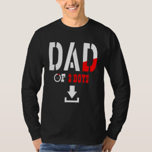 Vater von 2 Jungen Vater oder Großvater von 2 Kind T-Shirt