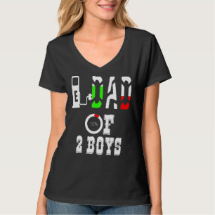 Vater von 2 Jungen Vater oder Großvater von 2 Kind T-Shirt