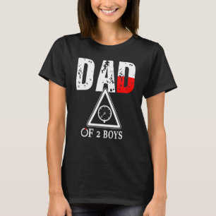 Vater von 2 Jungen Vater oder Großvater von 2 Kind T-Shirt