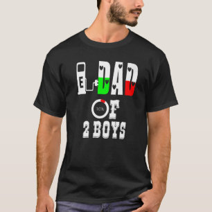 Vater von 2 Jungen Vater oder Großvater von 2 Kind T-Shirt