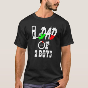 Vater von 2 Jungen Vater oder Großvater von 2 Kind T-Shirt