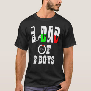 Vater von 2 Jungen Vater oder Großvater von 2 Kind T-Shirt