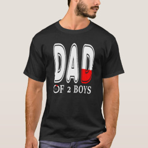 Vater von 2 Jungen Vater oder Großvater von 2 Kind T-Shirt