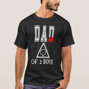 Vater von 2 Jungen Vater oder Großvater von 2 Kind T-Shirt