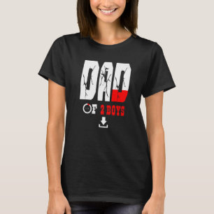 Vater von 2 Jungen Vater oder Großvater von 2 Kind T-Shirt