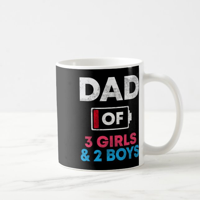 Vater von 3 Mädchen und 2 Jungen zitternd Papa, Va Kaffeetasse (Rechts)