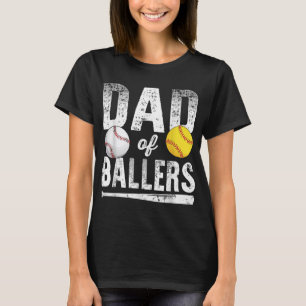 Vater von Ballern Baseball Softball T-Shirt