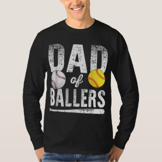 Vater von Ballern Baseball Softball T-Shirt