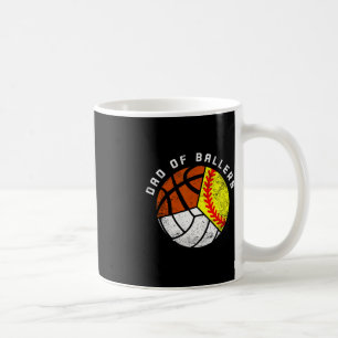 Vater von Ballern Spaß Softball Volleyball Basketb Kaffeetasse