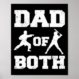 Vater von beiden Funny Karate Sell Vater Poster