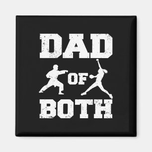 Vater von beiden lustigen Karate Softll Vater Magnet