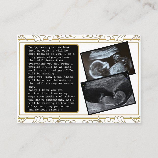 Vater von Bump bis Daddy fördern: Unglaublich witz Empfehlungskarte (Vorderseite)