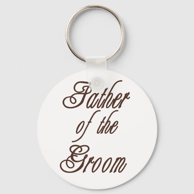 Vater von Groom Classy Browns Schlüsselanhänger (Vorderseite)