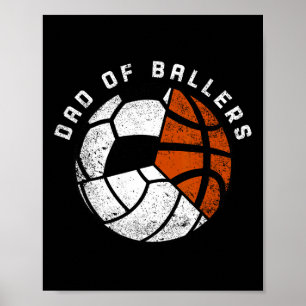 Vater von Llers Lustiger Volleyll Fußball Sketll D Poster