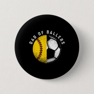 Vater von Llers Vater-Sohn-Softball-Soccer-Spieler Button