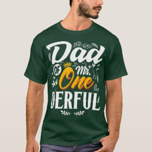 Vater von Onederful 1st Birthday First OneDerful T-Shirt