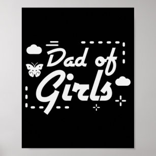Vater von Papa und Tochter glücklicher Vatertag Poster
