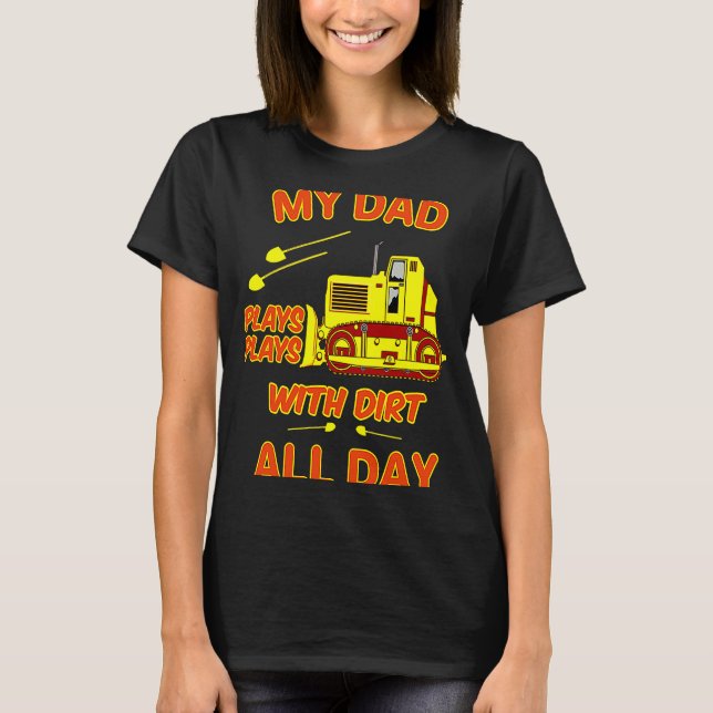 Vater von schweren Maschinen mit Schotteroper T-Shirt (Vorderseite)