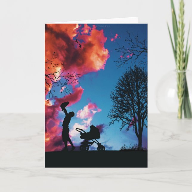 Vater von Tochter Karte (Vorderseite)