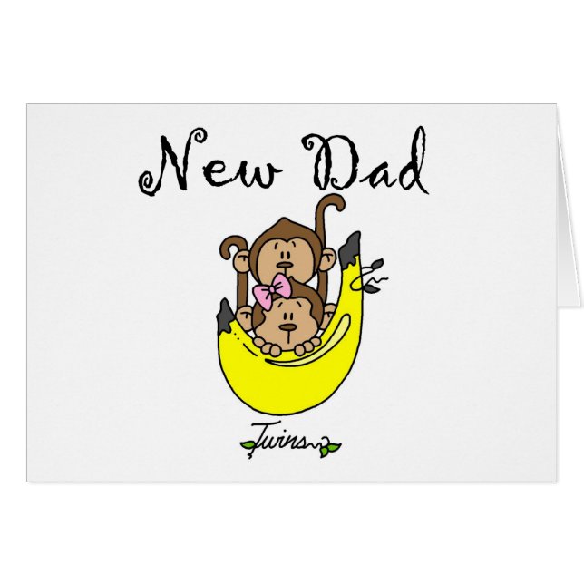 Vater von Twins Boy and Girl Tshirts and Gifts (Vorderseite (Horizontal))